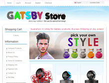 Tablet Screenshot of gatsbystore.com.au